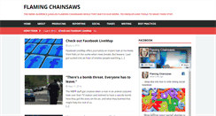 Desktop Screenshot of flamingchainsaws.com