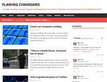 Tablet Screenshot of flamingchainsaws.com